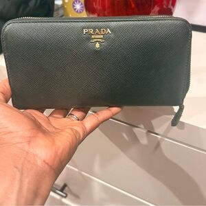Prada Black Saffiano Leather Wallet